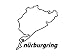 Aufkleber Nürburgring 12cm schwarz