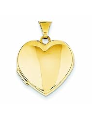 Genuine 14K Yellow Gold Plain Heart Locket 1 Grams Of Gold 100% Satisfaction Guaranteed.
