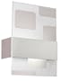 Eglo 87573A Nikita 1 One Light Wall/Ceiling Light Fixture, Nickel-Frosted/Clear