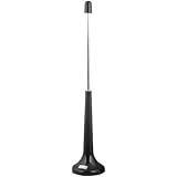 August DTA206 Digital TV Extendable Antenna - Portable Indoor/Outdoor Aerial for USB TV Tuner / Digital Television / DAB Radio - With Magnetic Base and Extendable Rod
