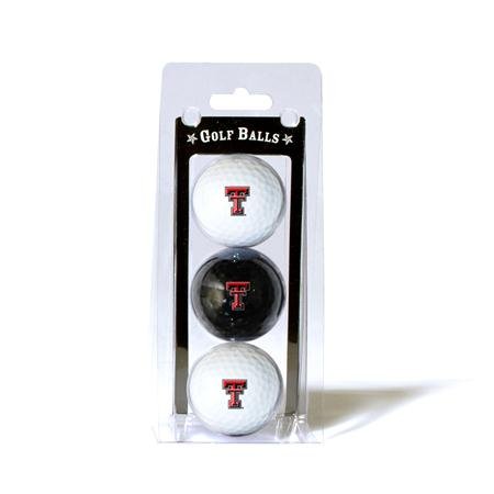 Texas Tech Red Raiders Ncaa Team Logo 3 Golf Ball Pack