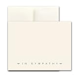 Sympathy Note Cards - Antique, Box of 10 cards and envelopes
