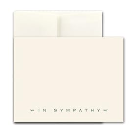 Sympathy Note Cards - Antique, Box of 10 cards and envelopes