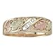 Black Hills Gold Three Stone Mens Diamond Wedding title=