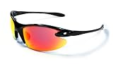 Sport Wrap Sunglasses RV17 Mirror lens Colors Golf, Cycling, Running. Mirror lens colors (Black & Red) 317cxi30Y6L. SL160 Sport Wrap Sunglasses RV17 Mirror lens Colors Golf, Cycling, Running. Mirror lens colors (Black & Red)