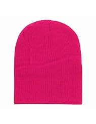 Classic Fuschia Short Beanie Ski Cap by HDP Jeep Caps Visors/Helmet/Beanies