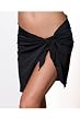 Chakra: Solid Black Sarong Cover Up
