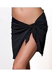 Chakra: Solid Black Sarong Cover Up