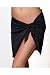 Chakra: Solid Black Sarong Cover Up
