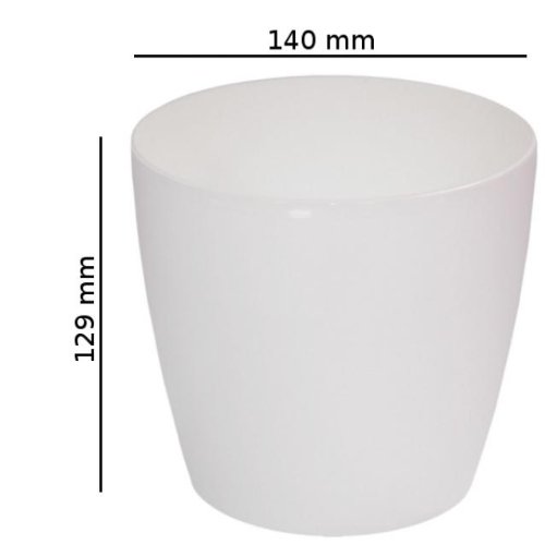 Blumentopf Übertopf classic weiss Edel Glanz 