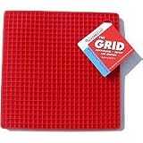 SiliconeZoneGridPotholder-Red