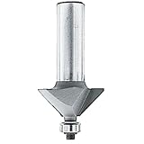 Makita 733124-4A 45 Degree Chamfering 2 Cutting Flutes, 1/4-Inch Shank Carbide Tip Router Bit