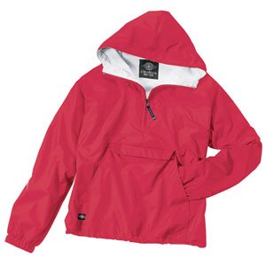 Mens Classic Solid Pullover Red