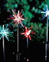 New 4x Starburst Colour Changing Solar Garden Lights