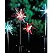 New 4x Starburst Colour Changing Solar Garden Lights