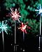 New 4x Starburst Colour Changing Solar Garden Lights