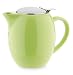 Copco Ceramic 20-Ounce Tea Pot With Stainless-Steel Lid And Infuser, Happy Green
