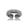 Adjustable Toe Ring Crafted in Oxidized Solid Sterling Silver Adjustable Toe Ring Crafted in Oxidized Solid Sterling Silver