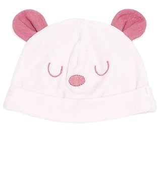 Girls Mouse Velour Hat - Pale Pink