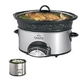 Rival 5-quart Programmable Embossed Crock-pot with Little Dipper