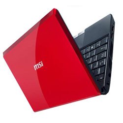 317dY4kt1oL MSI U123004US 10.2Inch Red Netbook 9+ Hours Battery