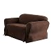 Sure Fit Simply Suede Slipcover, Sofa, Dark Brown