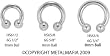 INTERNALLY THREADED 6G STEEL HORSESHOE HS63/4- 6G 3/4" 8MM BALL