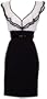 Black & White Chiffon Ruffle Dress Junior Plus Size