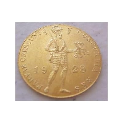 Gold Coin, 1 Netherlands 1928 Ducat, Bullion, Collectible, Investment