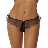 Sheer Ecstasy Crotchless Panty