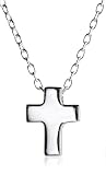 Sterling Silver Small Cross Pendant, 18
