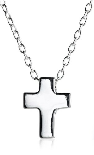 Sterling Silver Small Cross Pendant, 18