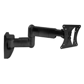 VideoSecu 3 Way Adjustable Wall Mount for LCD Monitor Flat Screen TV with Swing Arm VESA 50x50, 75x75,100x100 --Black