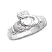 Sterling Silver Solid Claddagh Ring