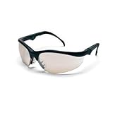 Klondike Plus Safety Glasses With Black Frame And Clear Indoor/Outdoor Mirror Anti-fog Lens