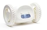 Nanda White Clocky Run & Hide Alarm Clock w/ Wheels