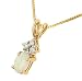 .27ct Oval Opal & 3 Diamond (.04ct) Pendant
