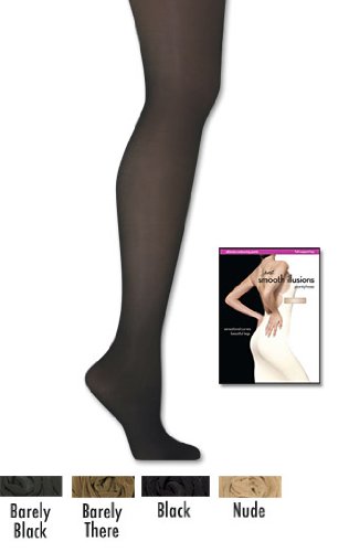 Hanes Smooth Illusions Ultimate Contouring Pantyhose Hosiery (E/F Nude)