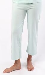 Veria Loungewear Capri Pant - Soft Blue, Organic Cotton