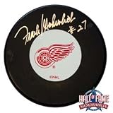 Frank Mahovlich Autographed/Hand Signed Detroit Red Wings Hockey Puck