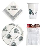 Seattle Seahawks 96 Piece Plastic Dinnerware Set by AWM