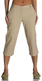  : IZOD Women's Saltwater Stretch Cropped Pant, New Khaki, 4