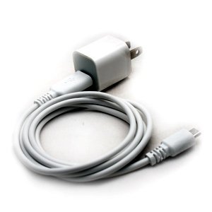 Charging & Synching Kit (Travel Charger & USB cable) for Barnes & Noble Nook (White)