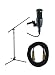 Audio Technica AT2020 Condenser Microphone (Package with Stand and Cable)
