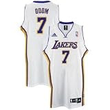 adidas Los Angeles Lakers #7 Lamar Odom White Swingman Basketball Jersey
