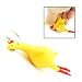 Chicken Laying Egg Keychain