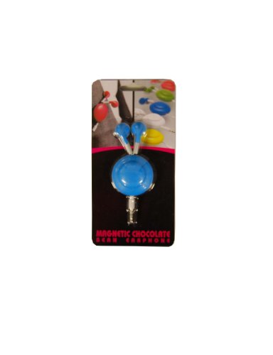 COMPACT MAGNETIC RETRACTABLE EARPHONES - TURQUOISE (iPhone, iPod MP3 and Airplane Compatible)