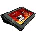 Fosmon Leather Folio Case with Stand for Acer Iconia Tab A100 (Black)