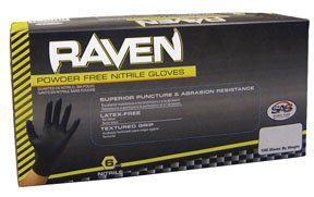 Raven - Nitrile Powder Free Gloves - Box - Size: X-Large