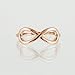 High Polish 10k Rose Gold Infinity Ring